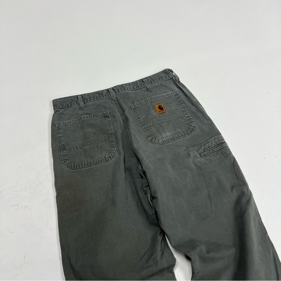 Green Carhartt Carpenter Pants - Picture 2 of 5